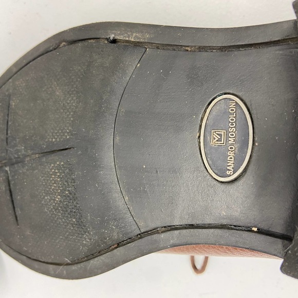 Sandro Moscoloni Oxford Bicycle Toe Brown Pebbled Leather 17007 Mens Size 11D - Picture 11 of 12